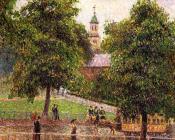 卡米耶 毕沙罗 : Church at Kew